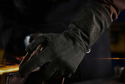 Black Thred Gloves Welding - Black