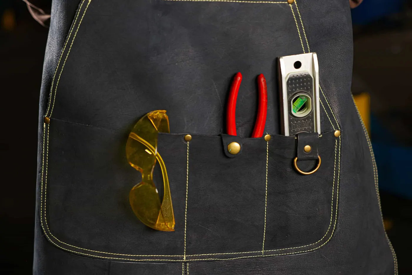 Gold Apron Down Pockets - Gold