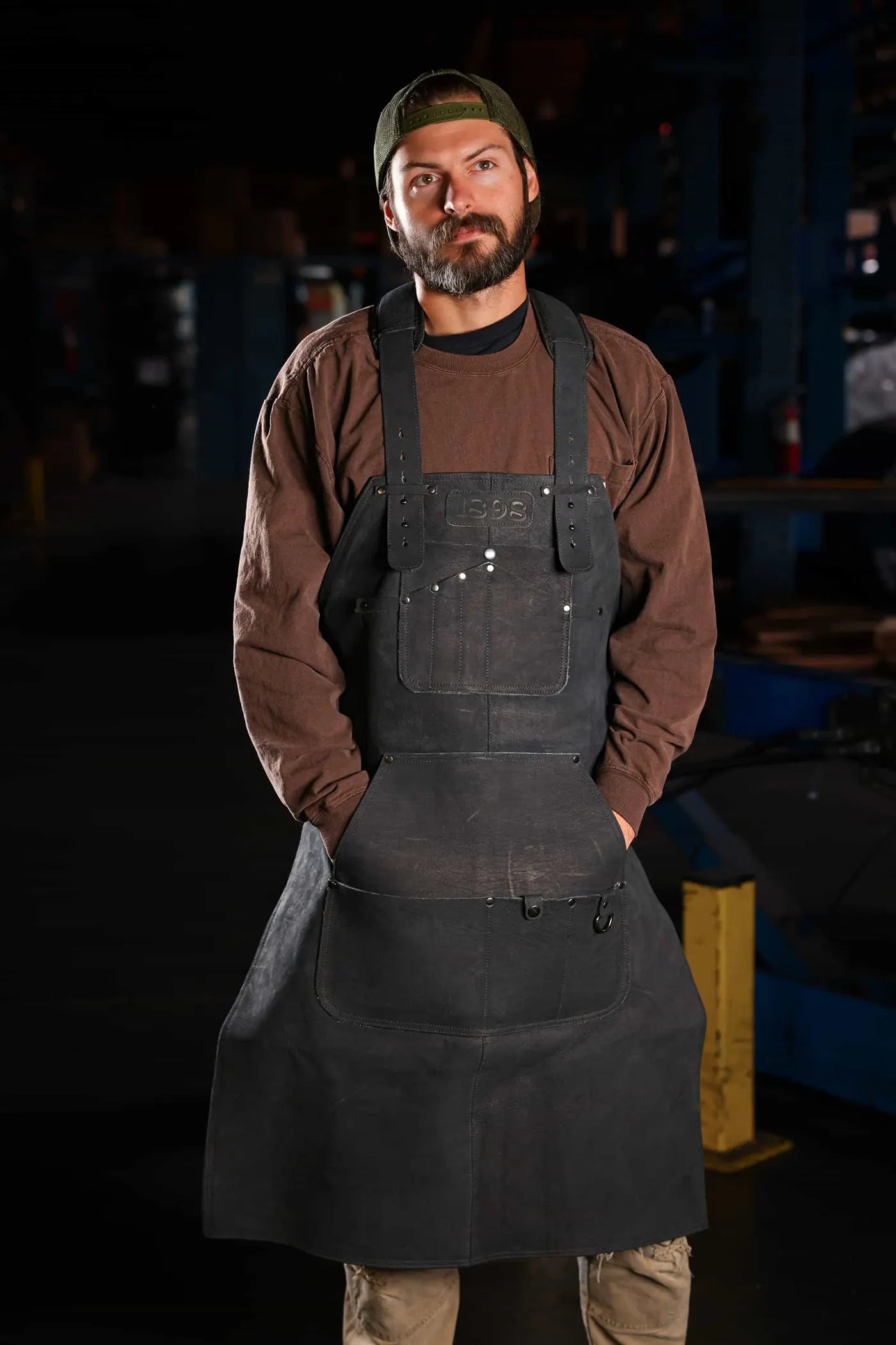Welding Apron Black Thread Model - Black